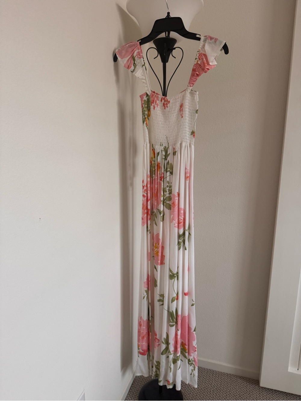 NWT! Plum Pretty Sugar White Charlotte off the shoulder dress in “Spell” OS - Picture 3 of 7